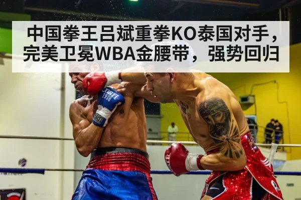 中国拳王吕斌重拳KO泰国对手，完美卫冕WBA金腰带，强势回归